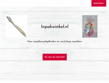 Tablet Screenshot of inpakwinkel.nl